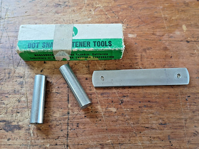 Vintage NOS Dot Snap Fastener Tool #29606 from Monadnock Mills, San Leandro, CA