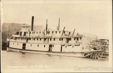 Steamer Tuchi Atlin Run Original Vintage Real Photo Postcard RPPC
