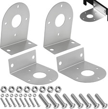 4PCS Stainless Steel LED Marker Light Mounting Brackets with Hardware for Trucks