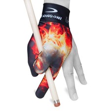 Longoni Billiard Pool CUE Glove Fancy Skull 2