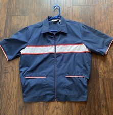 Vintage D  Avila Large Rockabilly Hotrod Zippered Shirt