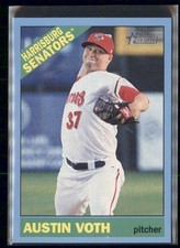 2015 Topps Heritage Minor League Edition - Austin Voth #12 (RC) Blue