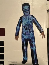 Halloween Costume Boys Skeleton Gamer Small 6-7 New
