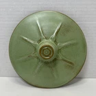 Frankoma Pottery Prairie Green Wagon Wheel 6.5" Lid Only Replacement Ceramic