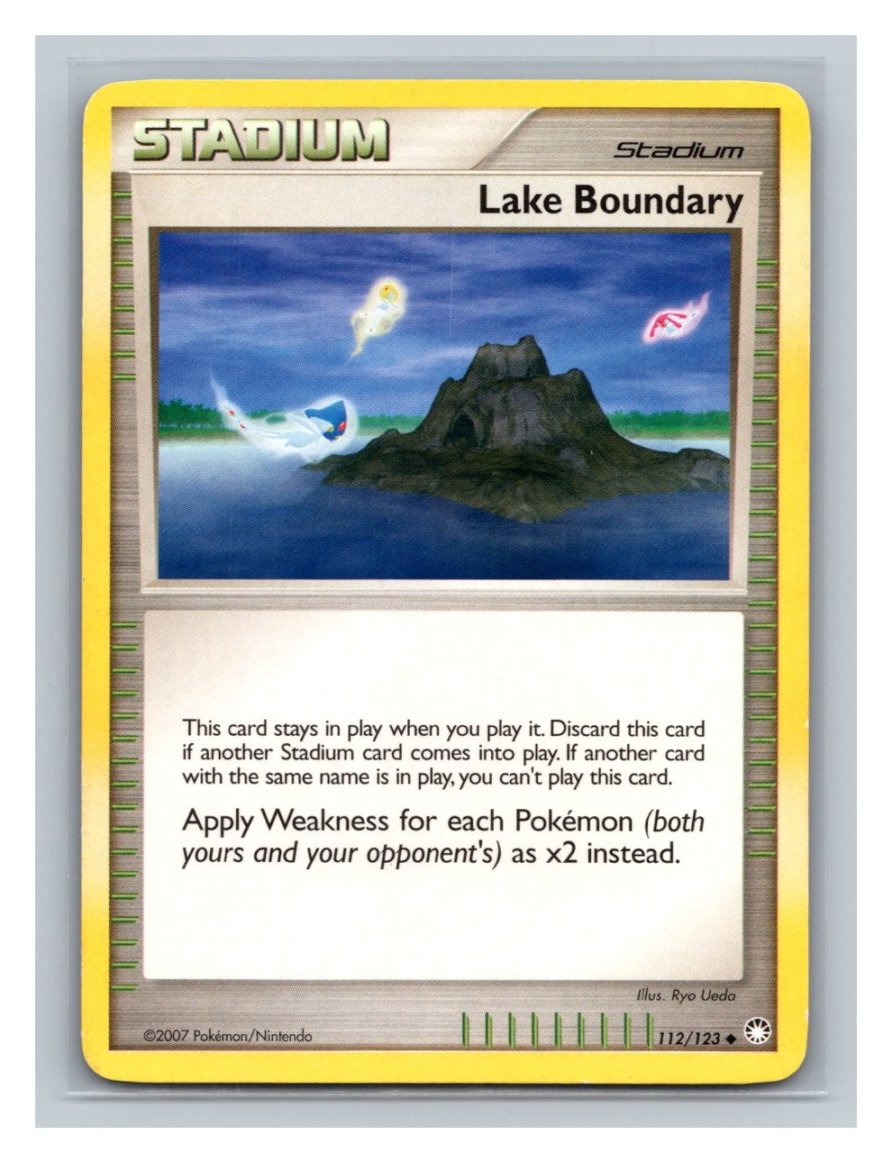 Lake Boundary #112/123 Mysterious Treasures Pokemon Card TCG 2007