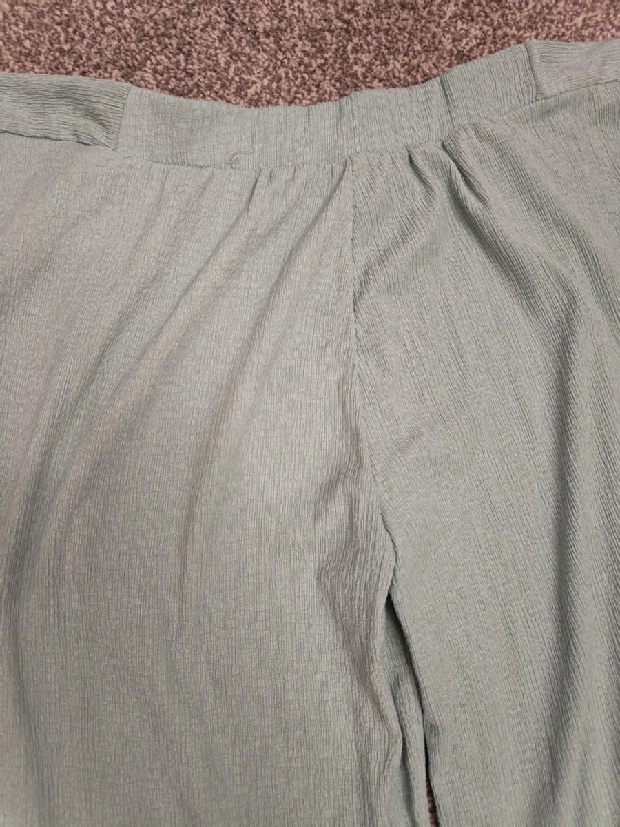 Pantalón verde para niñas con cinturón de 10-12 años