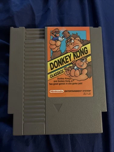 Vintage 1988 Nintendo NES Donkey Kong Classics: Donkey Kong Donkey Kong Jr.