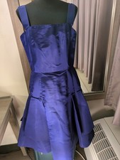 Oscar De La Renta Indigo Blue Party Dress EUC 10