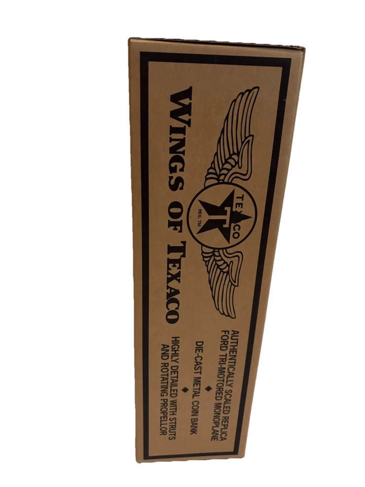 Крылья Texaco коллекционера 1927 Ford трехмоторный моноплан литая монета банк - Изображение 2 из 4