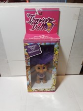 Vtg Ace Novelty Dressed Treasure Troll Wishstone Purple Hair Swinsuit