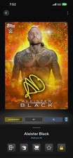 WWE Topps Slam Digital ALEISTER BLACK Platinum 26 Fire Sig Motion Legendary 