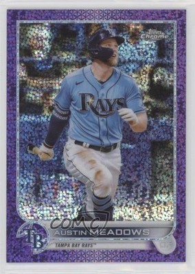 2022 Topps Chrome Purple Speckle Refractor 52/299 Austin Meadows #10 6fs