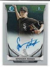 2014 Bowman Draft - Chrome Draft Pick Autographs Spencer Adams #BCA-SA (AU, RC)