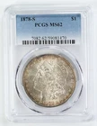 Certified 1878-S Morgan Silver Dollar PGCS MS62 $1