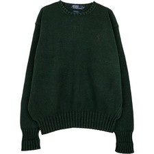 Used Ralph Lauren POLO by Ralph Lauren cotton knit sweater men's size XL ap...