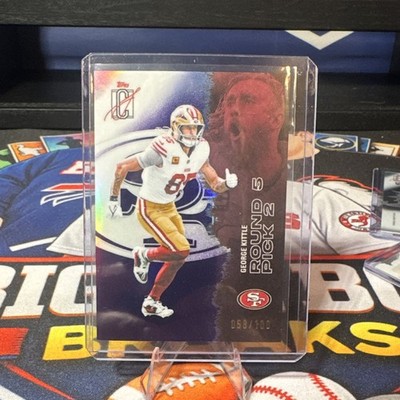 Topps 2024 George Kittle 49ers #53 Round 5 Pick 2 Insert Serial #/100