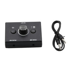 2 Way 3.5mm Stereo Audio Switcher Selector Box 2 in 1 out / 1 in 2 out 1x2 / 2x1