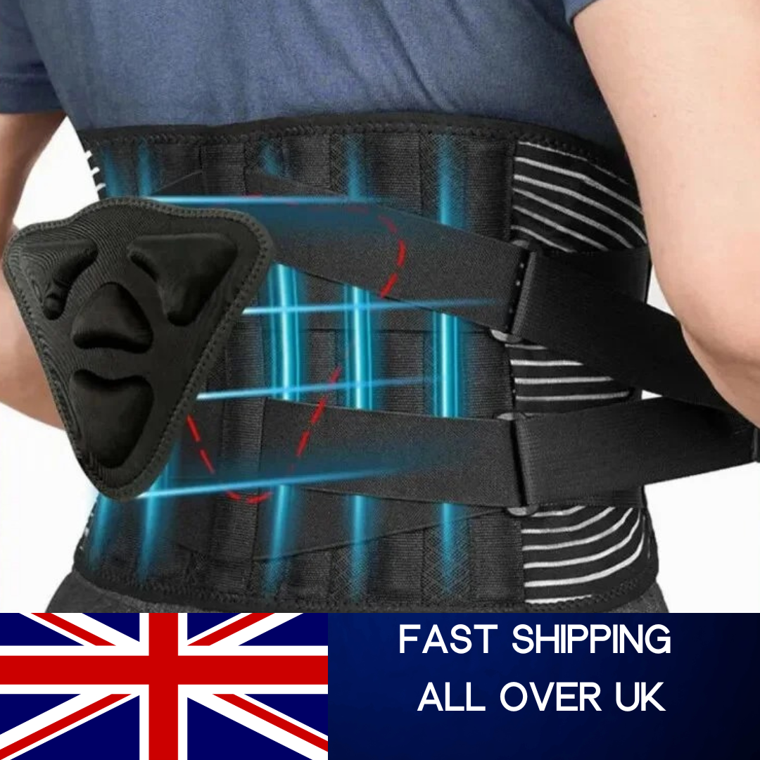 AOLIKES Lower Back Brace with Stays Anti-skid Orthopedic Lumbar Support  Breath