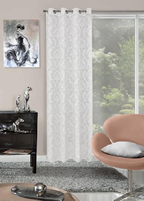 Eurofirany ZAS Agnes B Tenda Occhielli Agnes, Poliestere, Bianco, 0,02 x 140 x 2