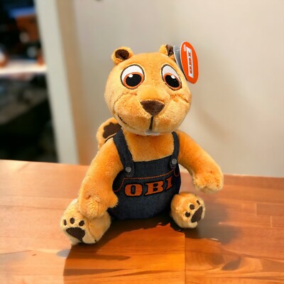 Obi Plüschtier Biber Stofftier Kuscheltier Baumarkt Werbung