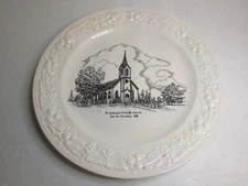 Homer Laughlin china  plate.  Anthony's Catholic Church 10"