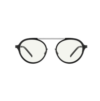 GUNNAR Pacifica Strata Collection, Frame: Onyx/Silver, Lens: Clear Pro PAC-01030