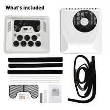12V/24V RV Rooftop Air Conditioner Cooling & Heating For Caravan Truck Camper