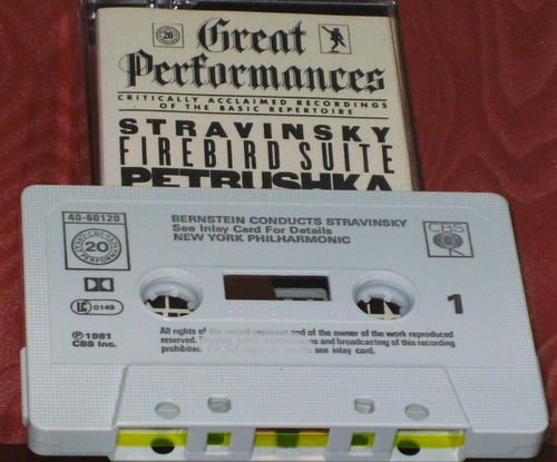 Stravinsky Bernstein Firebird Suite Petrushka (Complete) CASSETTE ALBUM CBS - Picture 2 of 10