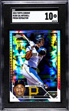 2023 Topps Chrome #108 Cal Mitchell PRISM REFRACTOR SGC 10 GEM RC