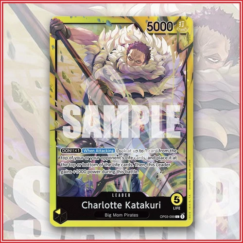 ONE PIECE TCG: Charlotte Katakuri ST20 OP03-099 Leader YELLOW Starter Deck