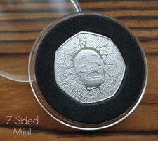 Memento Mori Commemorative Silver Plated Coin - Stoic/Death/Reflection/Reminder