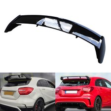 Heckflügel Spoilerlippe Dachspoiler Schwarz Glanz für Mercedes-Benz A 2017 W176