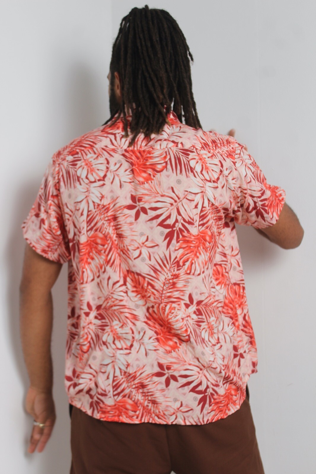 Joe Browns Mens Hawaiian Shirt Red Size XL (W1U1) eBay