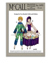 Boudoir French Bed Doll and Clothes 1693 McCaLL s Sewing Pattern France Antique