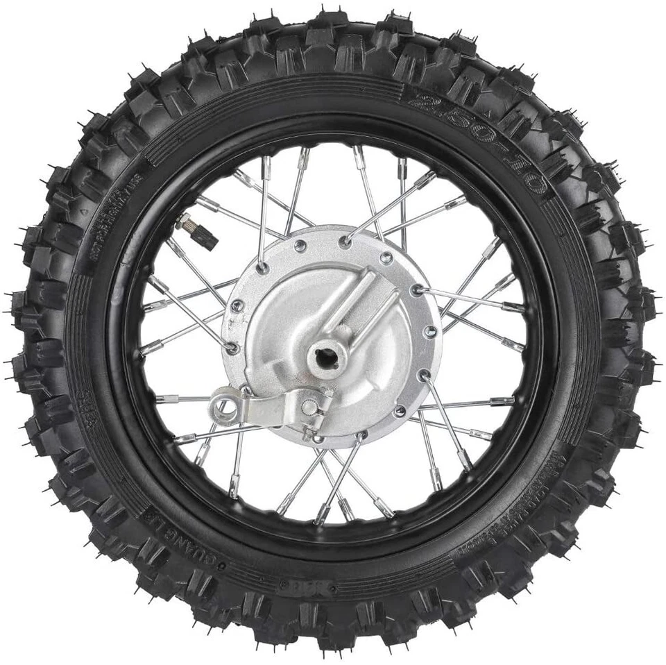 10-дюймовый задний обод шины 2,50-10 болт барабанный тормоз для Honda CRF50 XR50 Yamaha TTR50 - Изображение 3 из 4