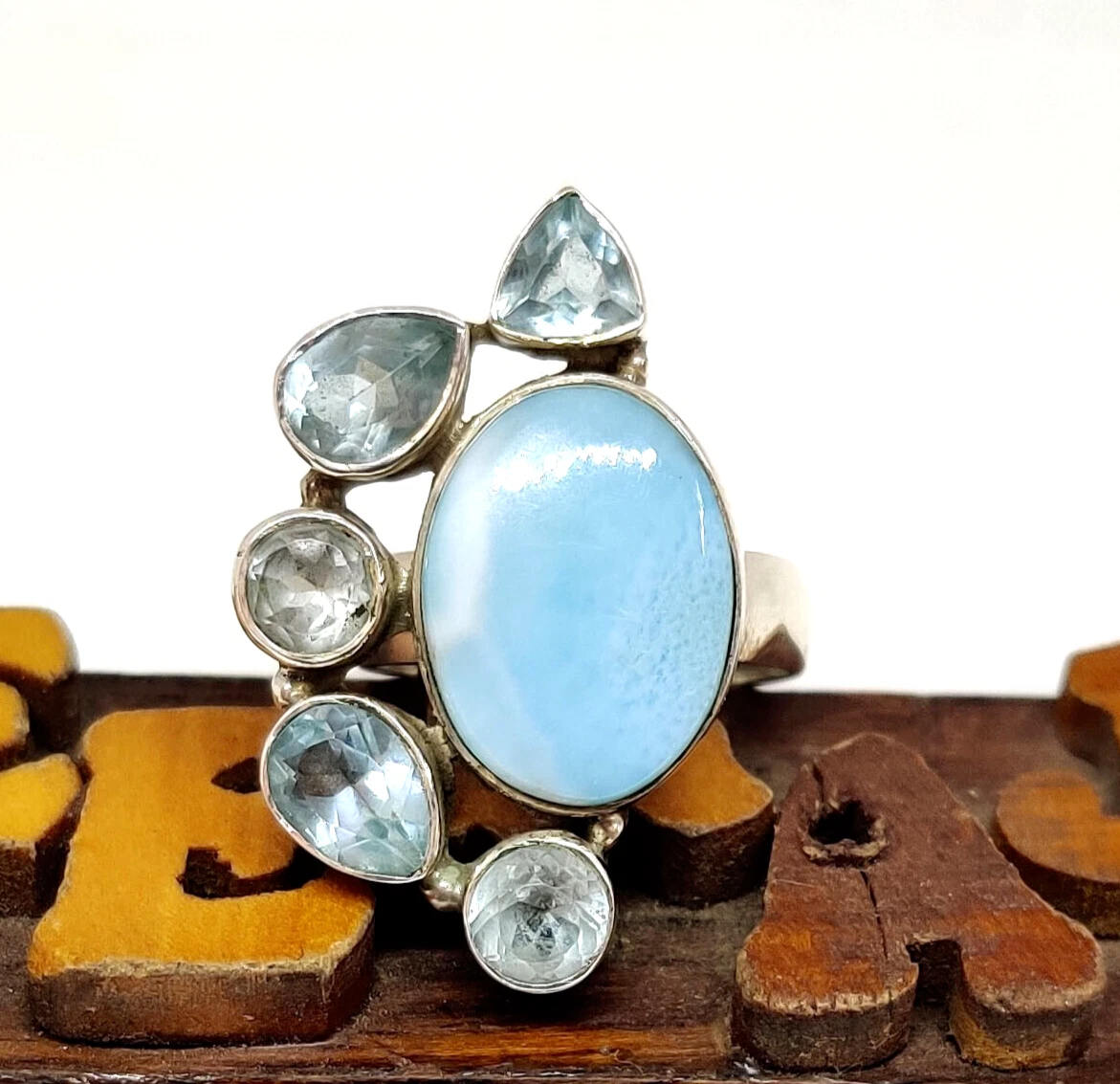 Caribbean blue topaz clearance