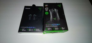 Razer Hammerhead True Wireless Bluetooth Earbuds Razer Deathadder V2 Wired Mouse Ebay