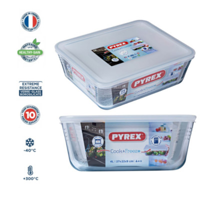 Pyrex Vorratsglas Lebensmittelbox Vorratsbehälter Behälter Küche Essen Box 4L