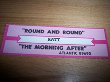 1 Ratt Round And Round / The Morning After Jukebox Title Strip