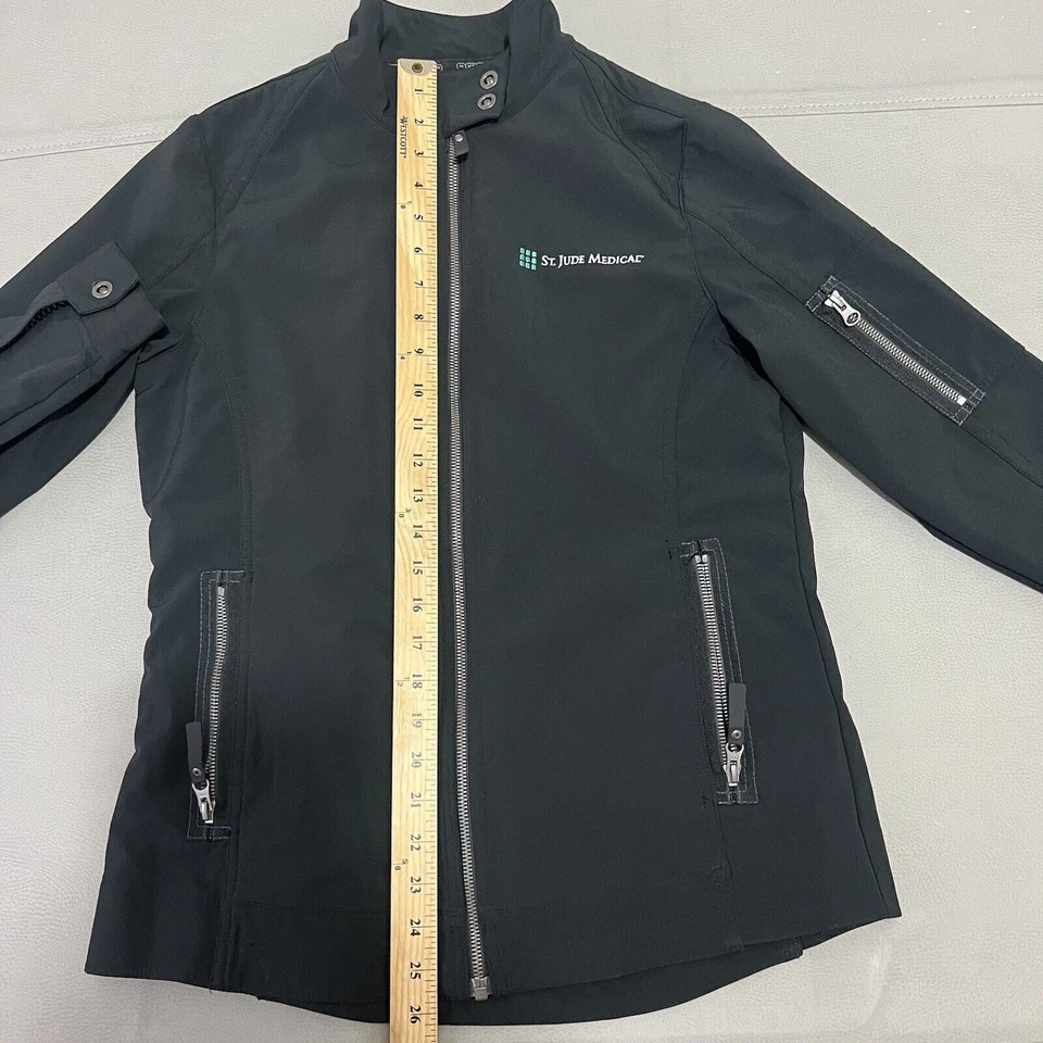 Ogio Women Black Line St. Jude Medical Soft Shell Windbreaker Zip Jacket-M-1446 - Image 4 of 4