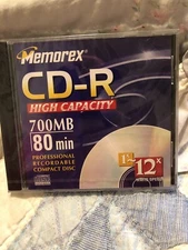 Memorex CD-R High Capacity 700 MB 80 Min 12x Lot Of 4 Sealed-New
