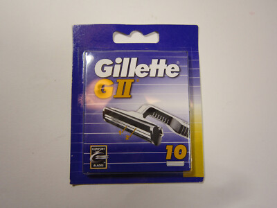 Gillette GII Klingen, 10 Stück, neu und OVP