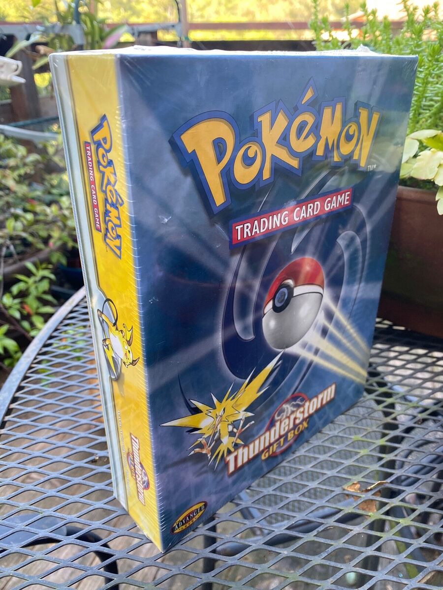 Vintage Pokemon Thunderstorm Gift box TCG theme deck FACTORY SEALED, MINT, RARE Vintage Pokemon Thunderstorm Gift box TCG theme deck FACTORY SEALED, MINT, RARE