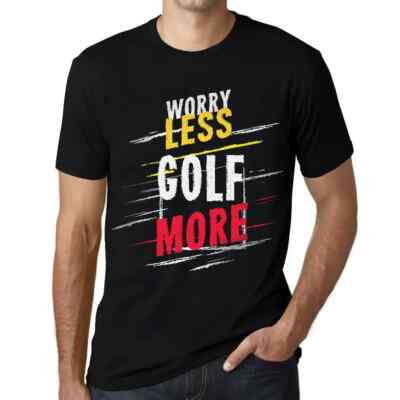 ULTRABASIC Herren T-Shirt Weniger Golf Sorgen Plus Worry Less Golf
