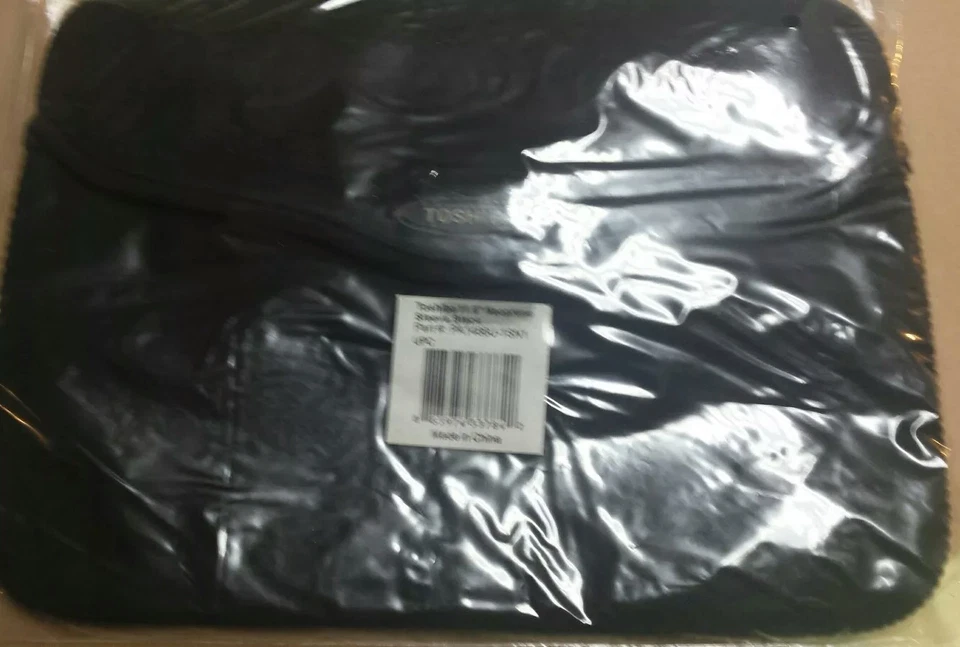 TOSHIBA 11.6" Black Soft Neoprene Sleeve Case Cover Pouch Bag PA1486U-1SN1 - Image 2 of 4