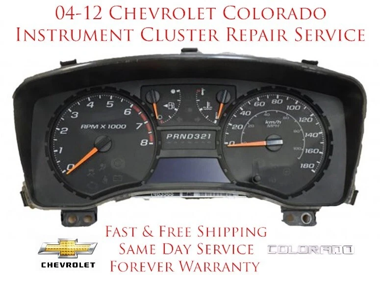 04-12 GMC CANYON PREMIUM INSTRUMENT CLUSTER MAIL-IN REPAIR SERVICE CHEVROLET GM - Image 2 of 4
