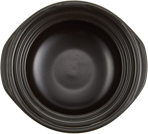 Tausend alte gebrannte Fuji Reistopf 2 Zoll Doppeldeckel dämmerungsblau glasiert S-4645 - Bild 3 von 6