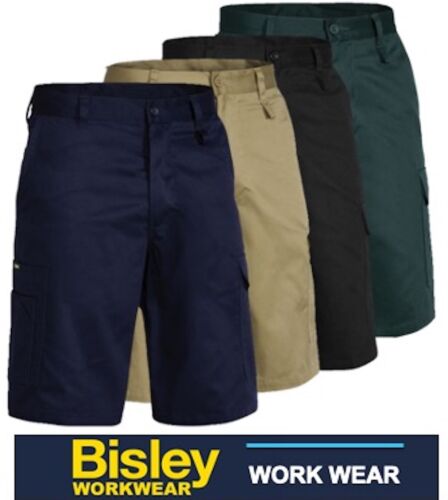 BISLEY WORKWEAR - COOL LIGHTWEIGHT UTILITY CARGO *VENTED* WORK SHORT - BSH1999 - Picture 1 of 11