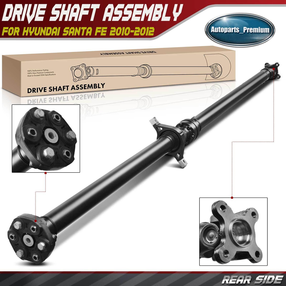Rear Driveshaft Prop Shaft Assembly for Hyundai Santa Fe 2010 2011 2012  2.4L AWD