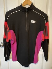 Pink Victoria Sweatshirt 1/4 Zip Womens XS Black Pink Pullover